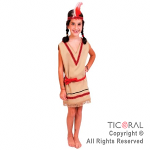 DISFRAZ INDIA NI�A C/VINCHA CAND TALLE 2 x 1